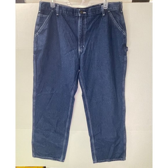 Carhartt men’s Jeans 42 x 32 carpenter denim pants loose fit - Picture 11 of 16